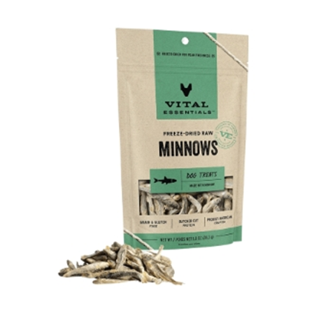 Vital Essentials Freeze Dried Grain Free Minnows Dog Treat 1.9 oz