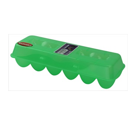 Tuff Plastic 12 Chicken Egg Tray Green