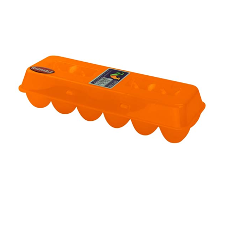 Tuff Stuff Plastic 12 Duck Egg Tray Orange