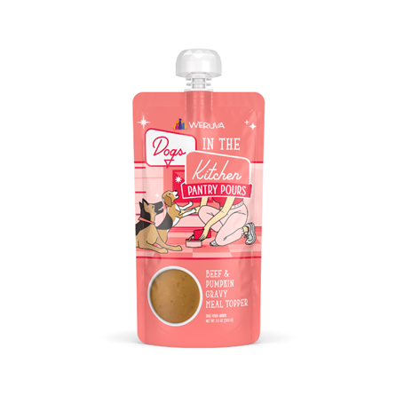 Weruva Dogs in the Kitchen Beef and Pumpkin Gravy Meal Topper for Dogs 7 oz