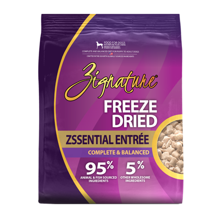 Zignature Freeze Dried Zssential Entree Dog Food 4 oz