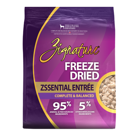 Zignature Freeze Dried Zssential Entree Dog Food 25 oz