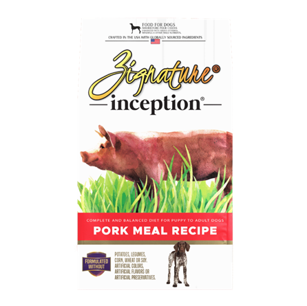 Zignature Inception Pork Meal Dog Food 27 lb