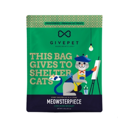 GivePet Freeze Dried Grain Free Meowsterpiece Cat Treats 1.25 oz