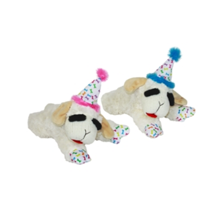 Multipet Birthday Lamb Chop Cat Toy Assorted