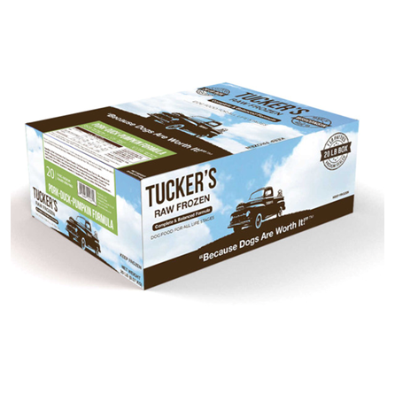 Tucker's Raw Frozen Pork-Duck-Pumpkin Dog Food 20 lb