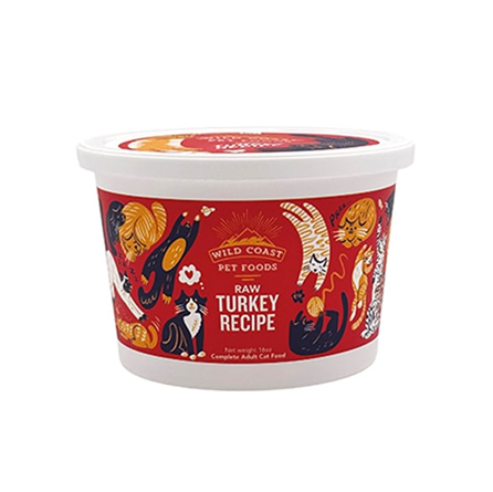 Wild Coast Raw Grain Free Turkey Cat food 24 oz