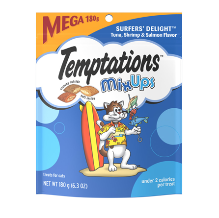 Temptations MixUps Crunchy and Soft Surfer's Delight Cat Treat 6.3 oz