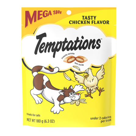 Temptations Classic Crunchy and Soft Chicken Cat Treats 6.3 oz