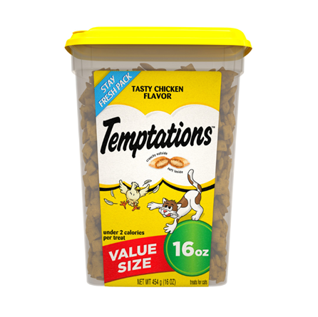 Temptations Classic Crunchy and Soft Chicken Cat Treats 16 oz