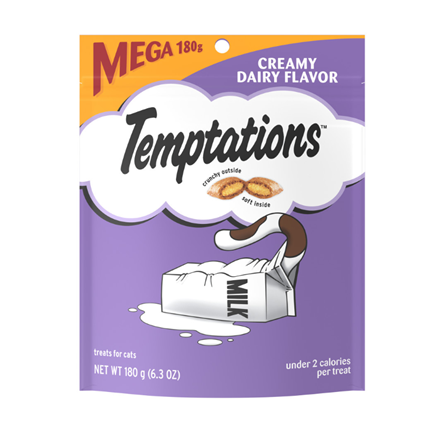 Temptations Classics Crunchy and Soft Creamy Dairy Cat Treats 6.3 oz