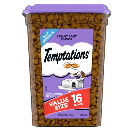 Temptations Classics Crunchy and Soft Creamy Dairy Cat Treats 16 oz