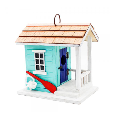 Songbird Essentials Teal Coastal Cabana Bird House