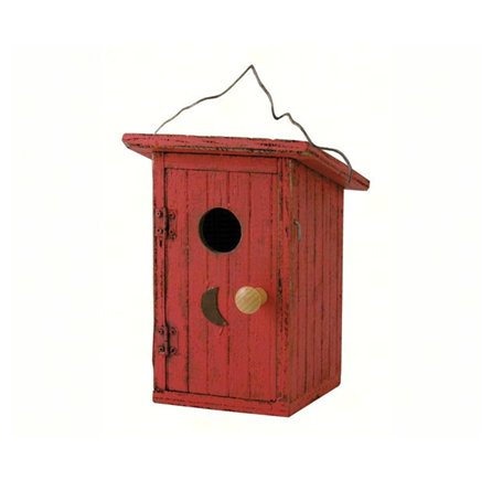 Songbird Essentials Red Birdie Loo Bird House