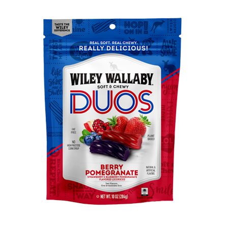 Wiley Wallaby Duos-Berry and Pomegranate 10 oz