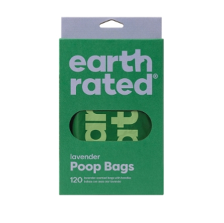 Earth Rated Lavender Easy Tie Handle Poop Bags 120 count