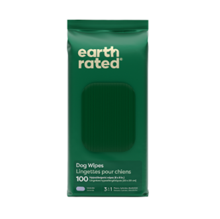 Earth Rated Hypoallergenic Lavender Grooming Wipes 100 count