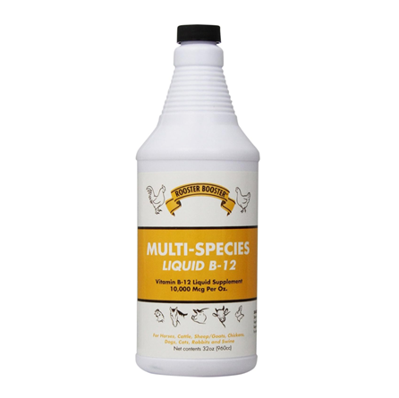 TDL Rooster Booster Liquid B-12 Vitamin Supplement Multi-Species 32 oz