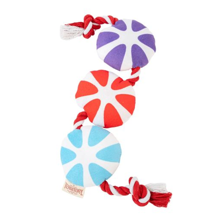 Territory Holiday Candy Rope Tug Dog Toy