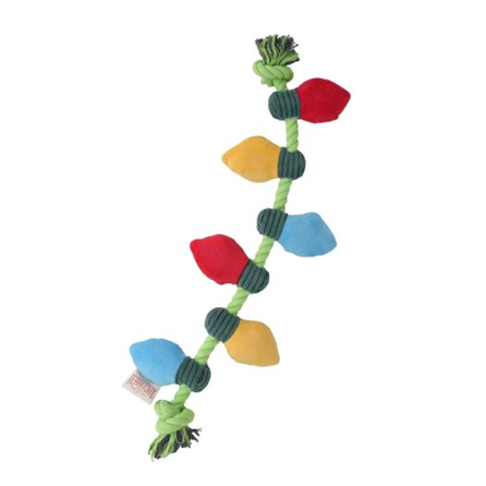 Territory Holiday String of Lights Rope Tug Dog Toy