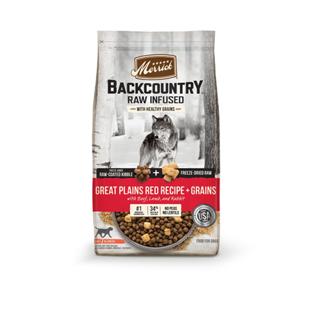 Merrick Backcountry Great Plains Red Recipe with Healthy Grains Dog Food 20 lb