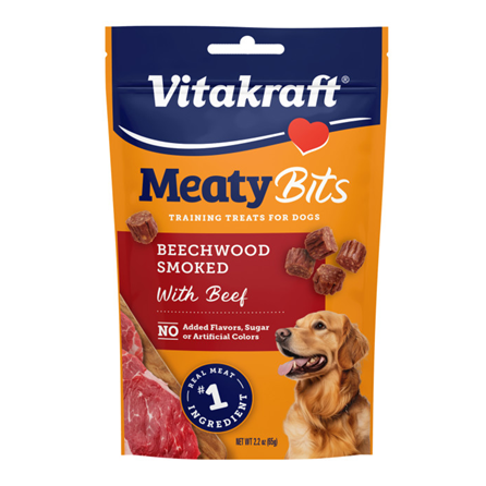 Vitakraft Meaty Bits Beef Dog Training Treat 2.2 oz