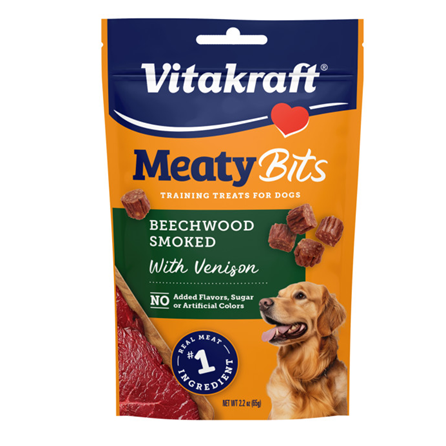 Vitakraft Meaty Bits Venison Dog Training Treats 2.2 oz