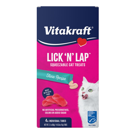 Vitakraft Lick N Lap Tuna Cat Treat 2.11 oz 4 count