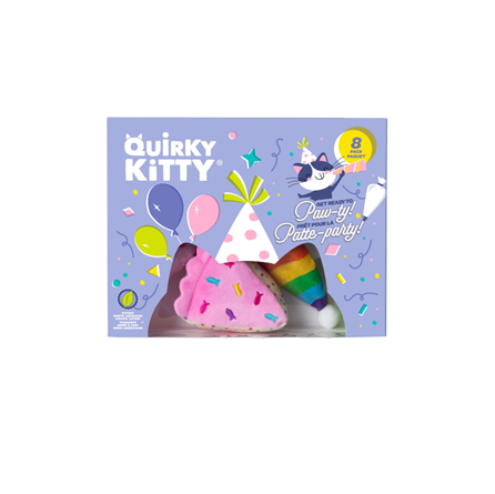 Quirky Kitty Birthday Box 8 Pack Cat Toys