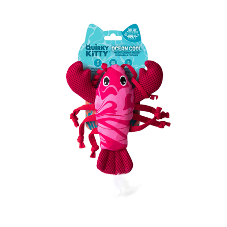 Quirky Kitty Lobster Kicker with Catnip Cat Toy