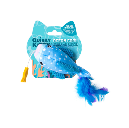 Quirky Kitty Whale Shark with Catnip Cat Toy