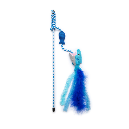 Quirky Kitty Shark Wand with Catnip Cat Toy