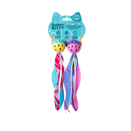 Quirky Kitty Seaweed Tumblers with Catnip 2 Pack Cat Toys