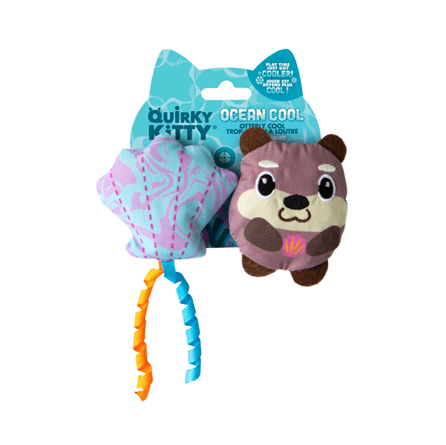Quirky Kitty Otterly Cool with Catnip 2 Pack Cat Toys