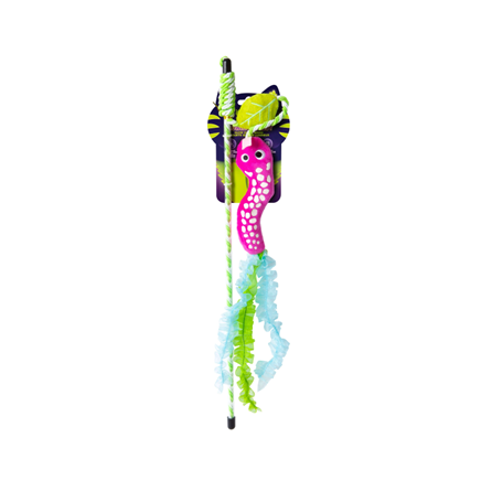 Quirky Kitty Glow Snake Wand with Catnip and Silvervine Cat Toy